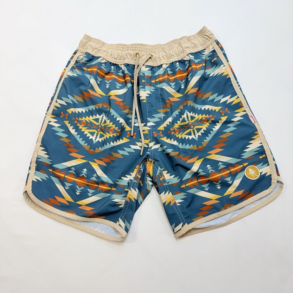 Birdwell Beach Britches x Pendleton Swim Trunk SMALL Southwestern Aztec Unlined